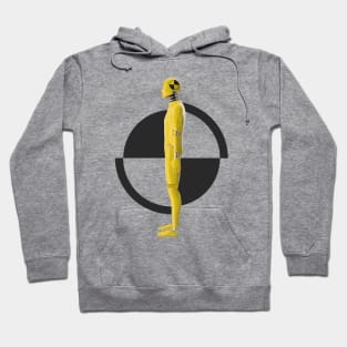 Crash Test Dummy Yellow Man Testing Car Crash Hoodie